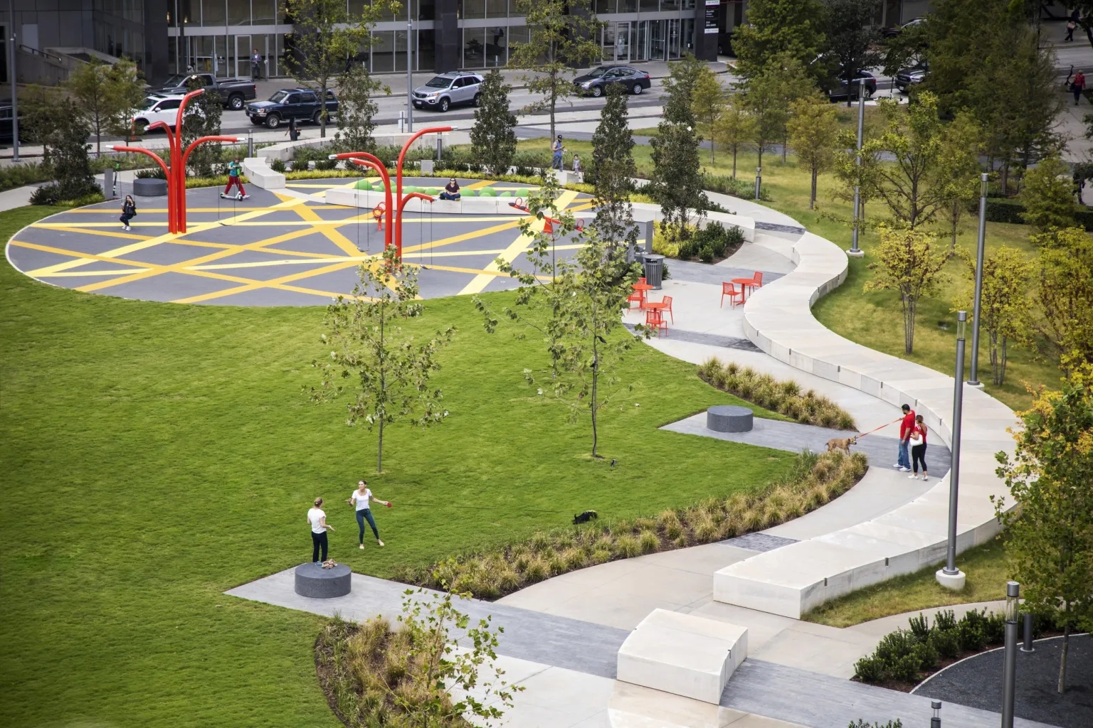 达拉斯太平洋广场丨美国达拉斯丨HKS 建筑事务所,SWA 达拉斯工作室-22