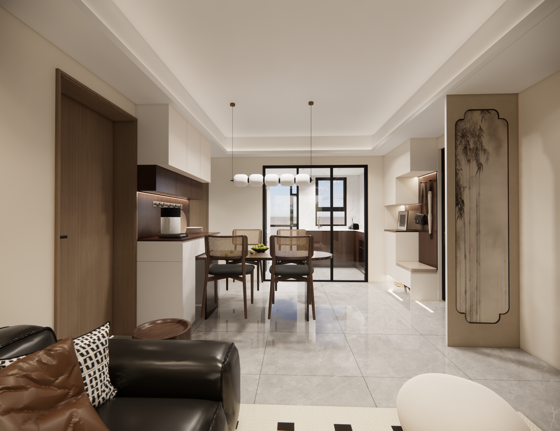 精装房改造  中古风的家丨中国上海-4