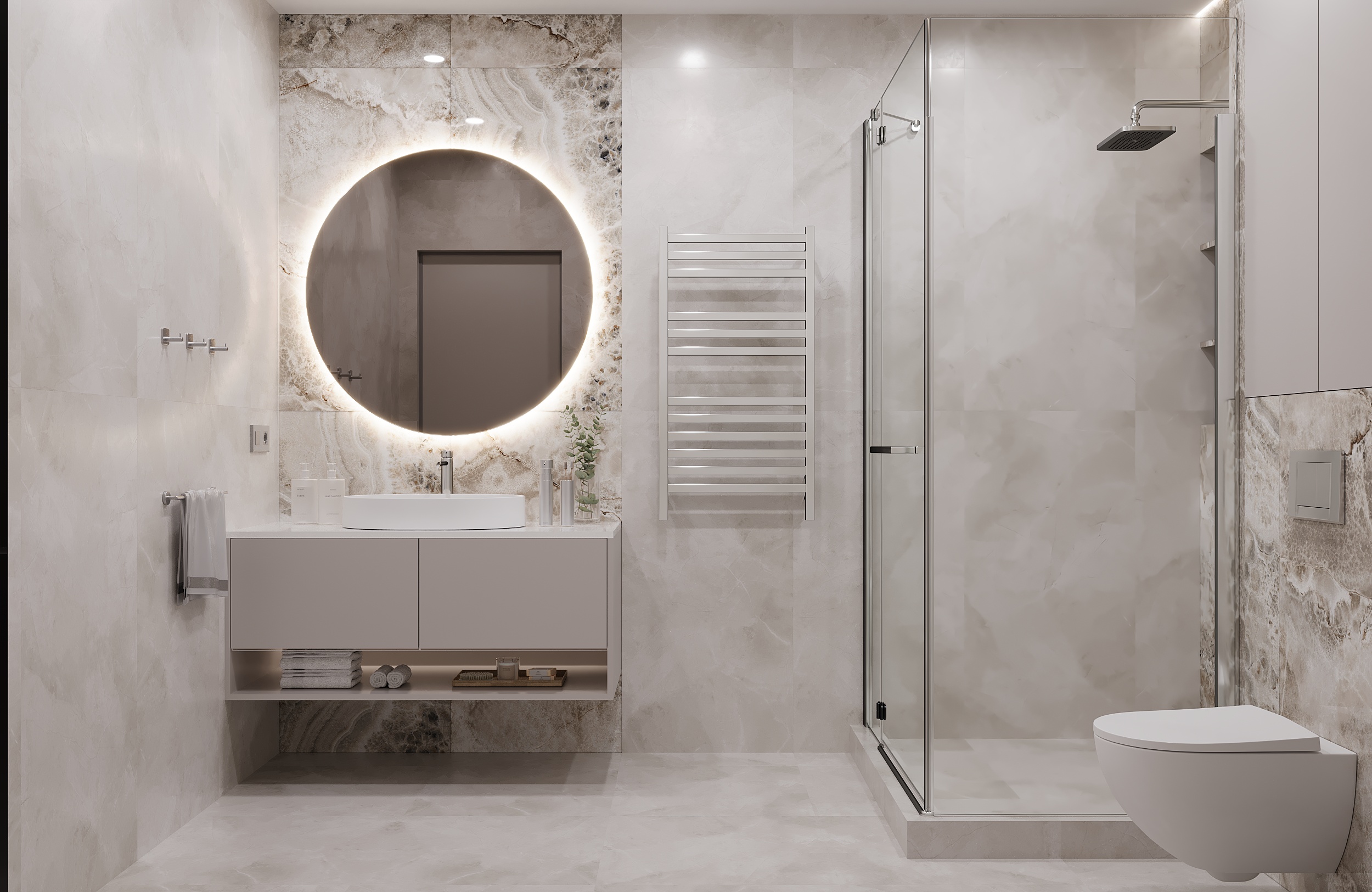 Contemporary 3-Room Apartment | Interior Visualization-19