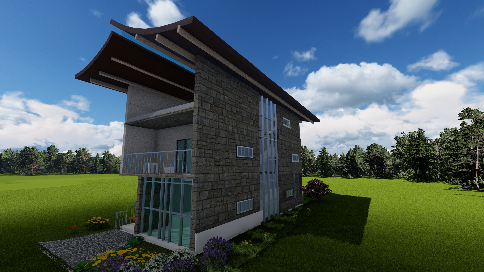 现代中式别墅设计-8