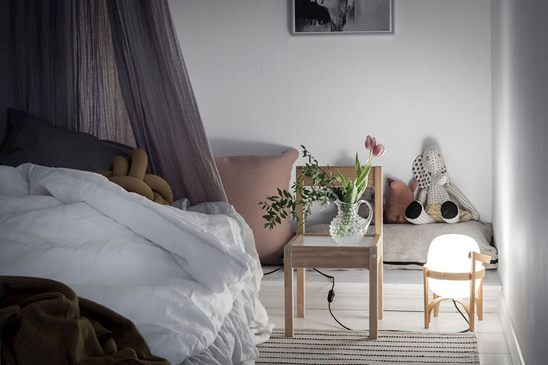 梦幻北欧公寓，轻盈柔美的纺织品设计-17