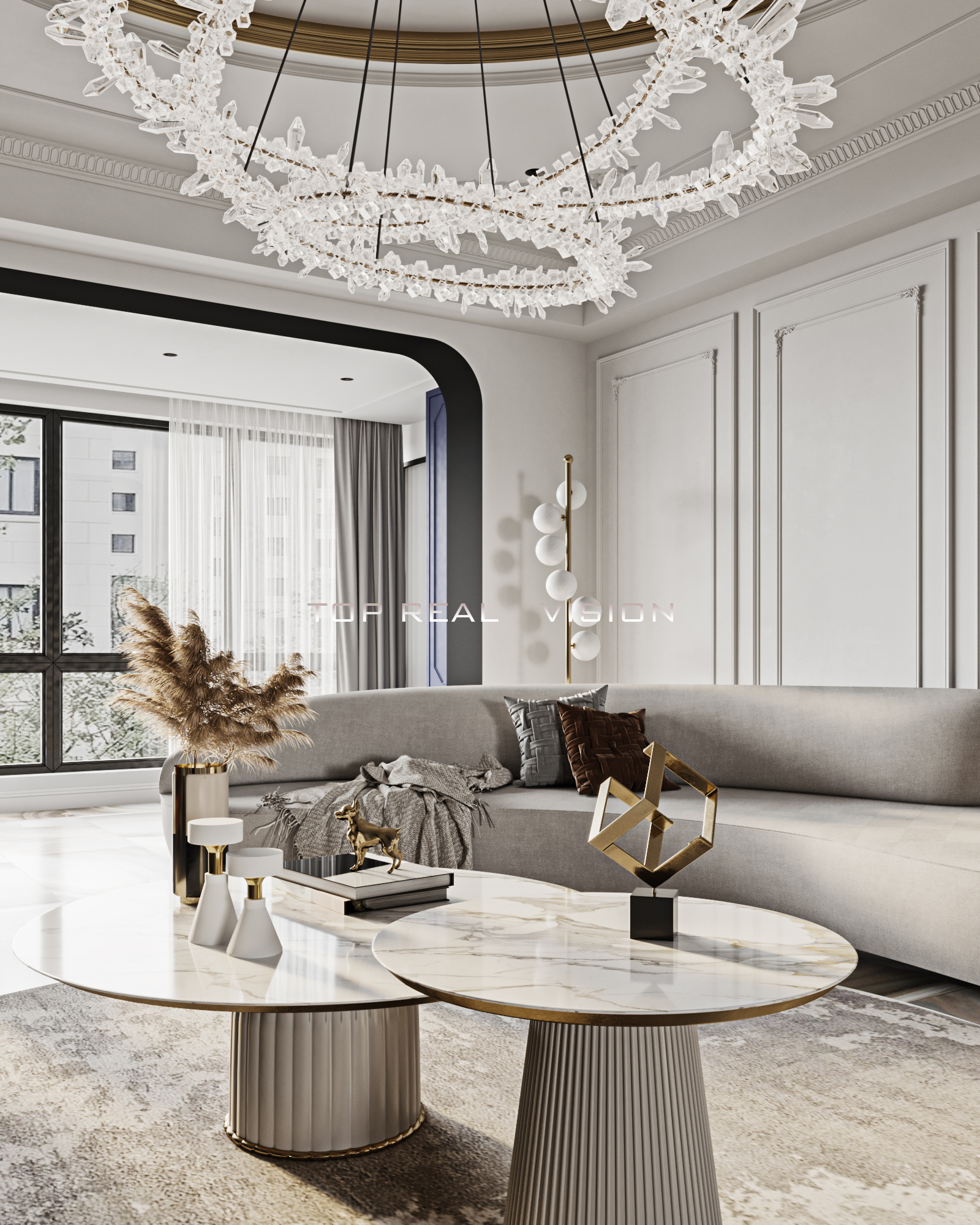 轻奢风小户型法式设计，CR PSCC 打造浪漫空间-7