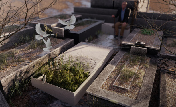 Halil Kaya墓设计（伊斯坦布尔墓地设计竞赛获奖项目）丨土耳其伊斯坦布尔丨Yusuf Burak Dolu等六人团队-4