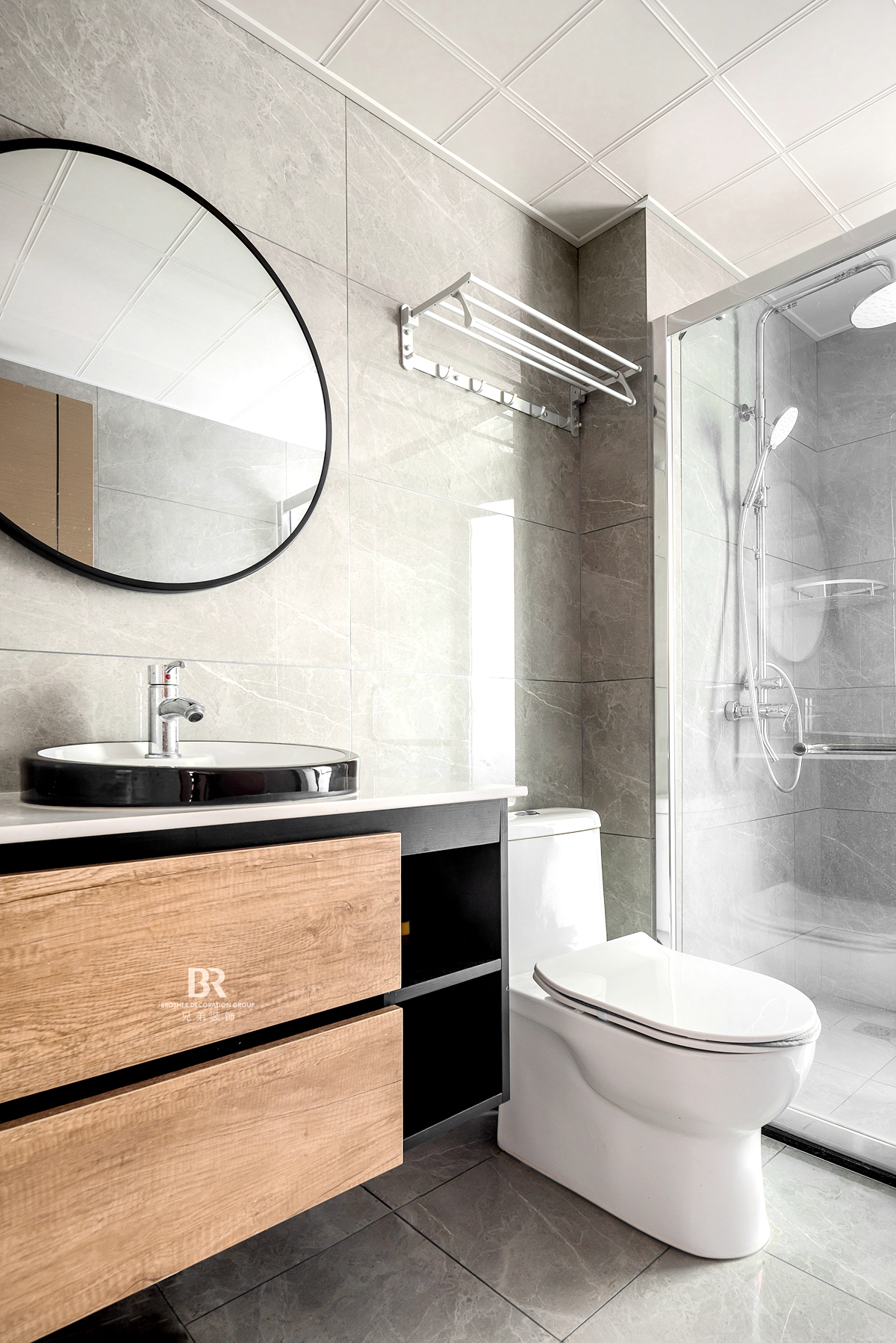 紫御江山 94 平现代轻奢风格装修设计案例丨重庆兄弟装饰公司水母家整装-26