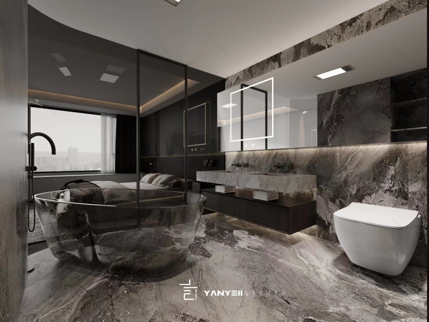 现代极简黑白灰住宅设计丨中国绍兴-20