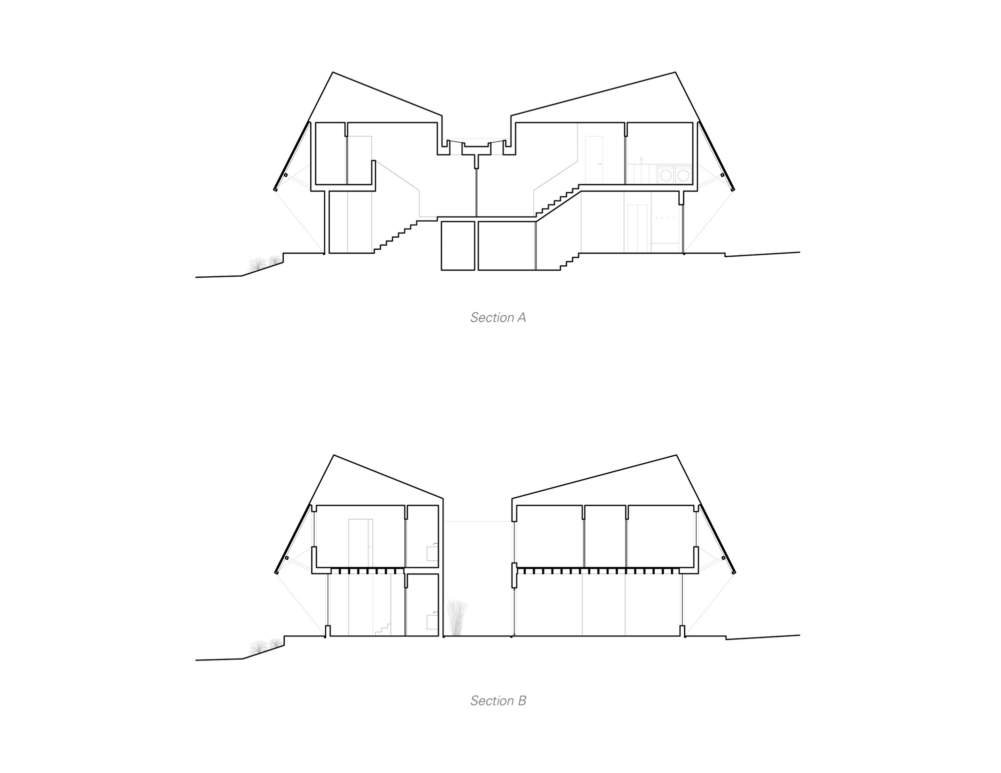 双头屋丨加拿大维多利亚丨D'Arcy Jones Architects-14