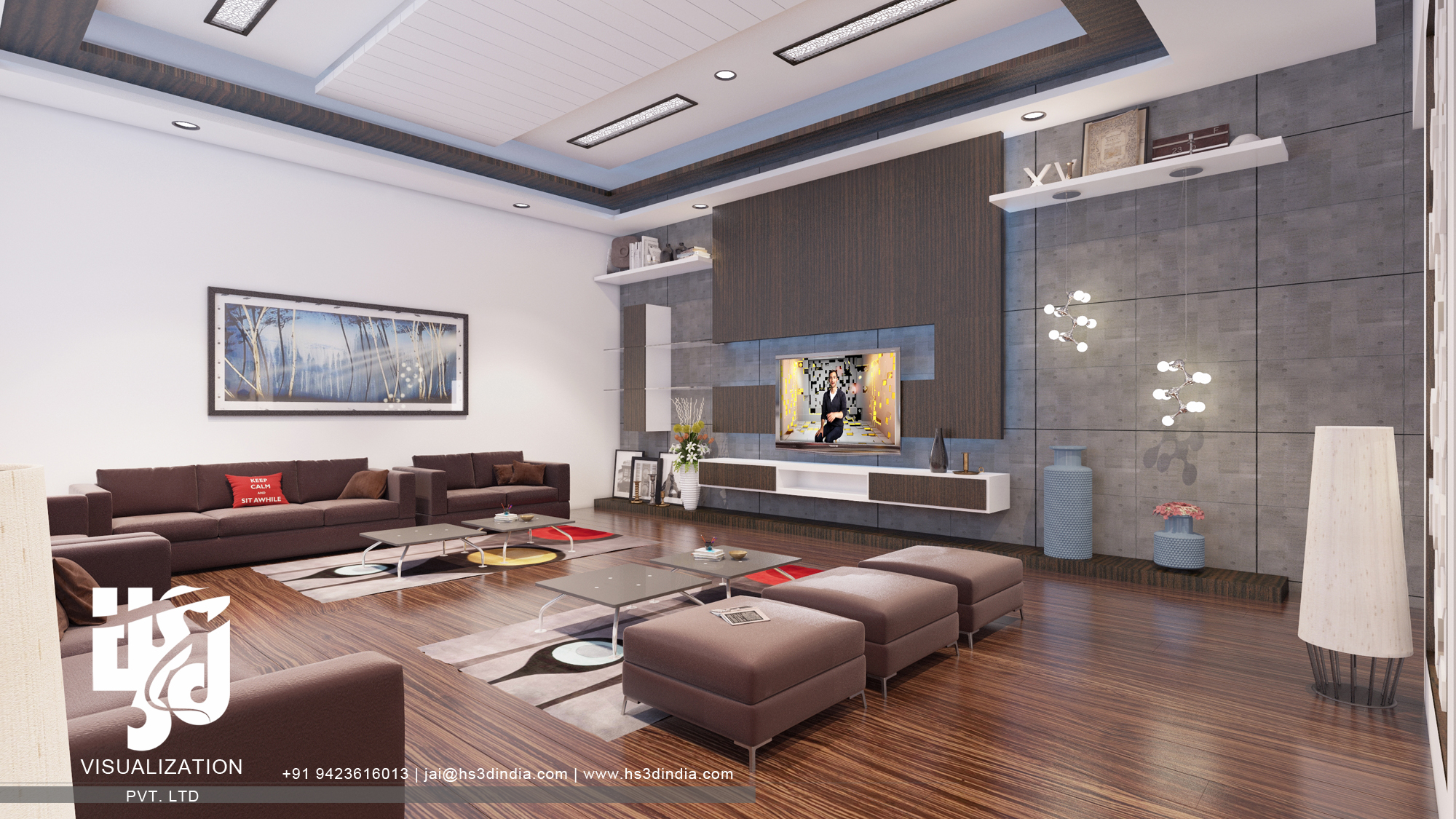 印度 HS3D 打造惊艳住宅室内渲染-27