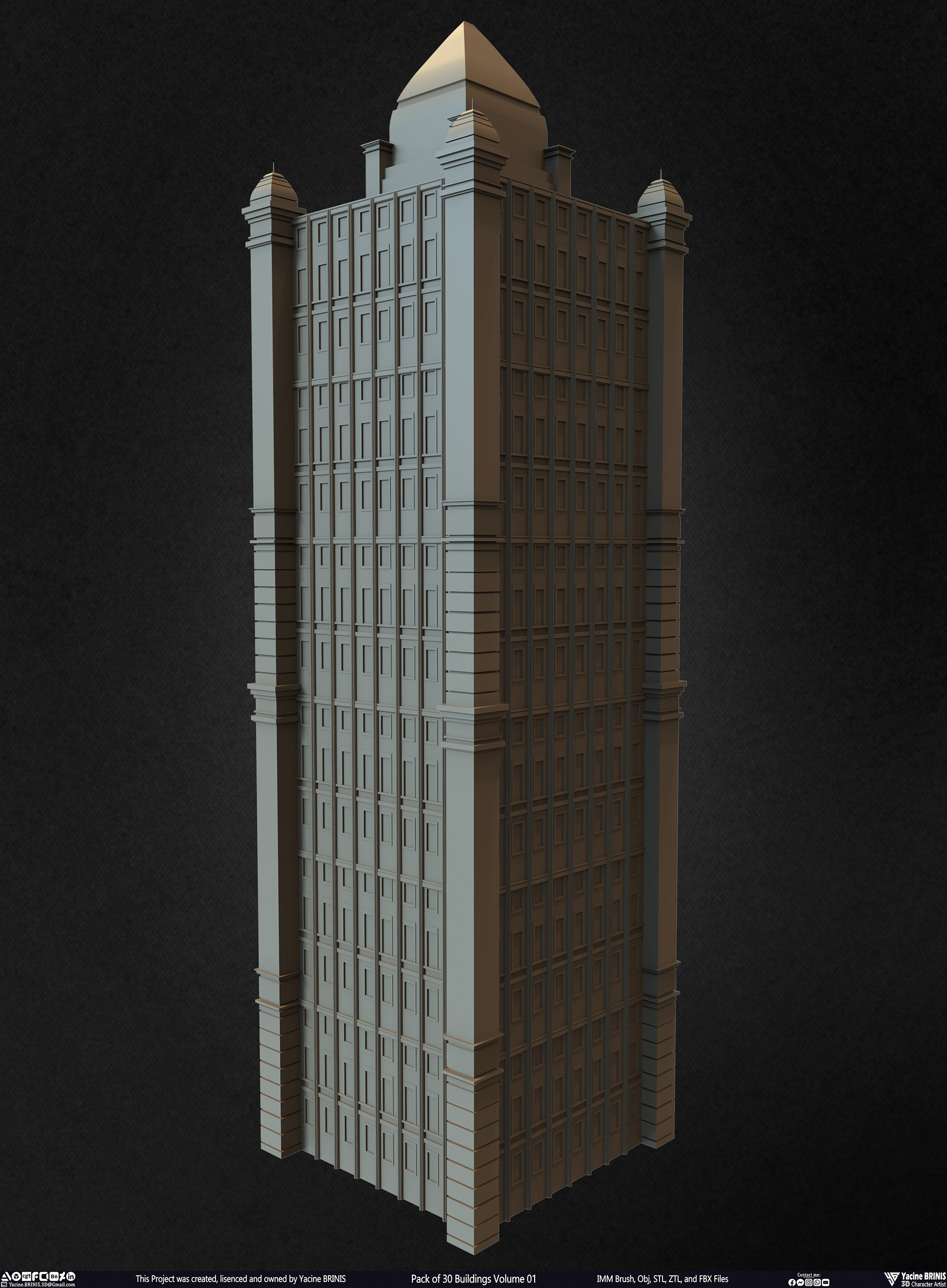 30 座建筑模型包丨Yacine BRINIS-7