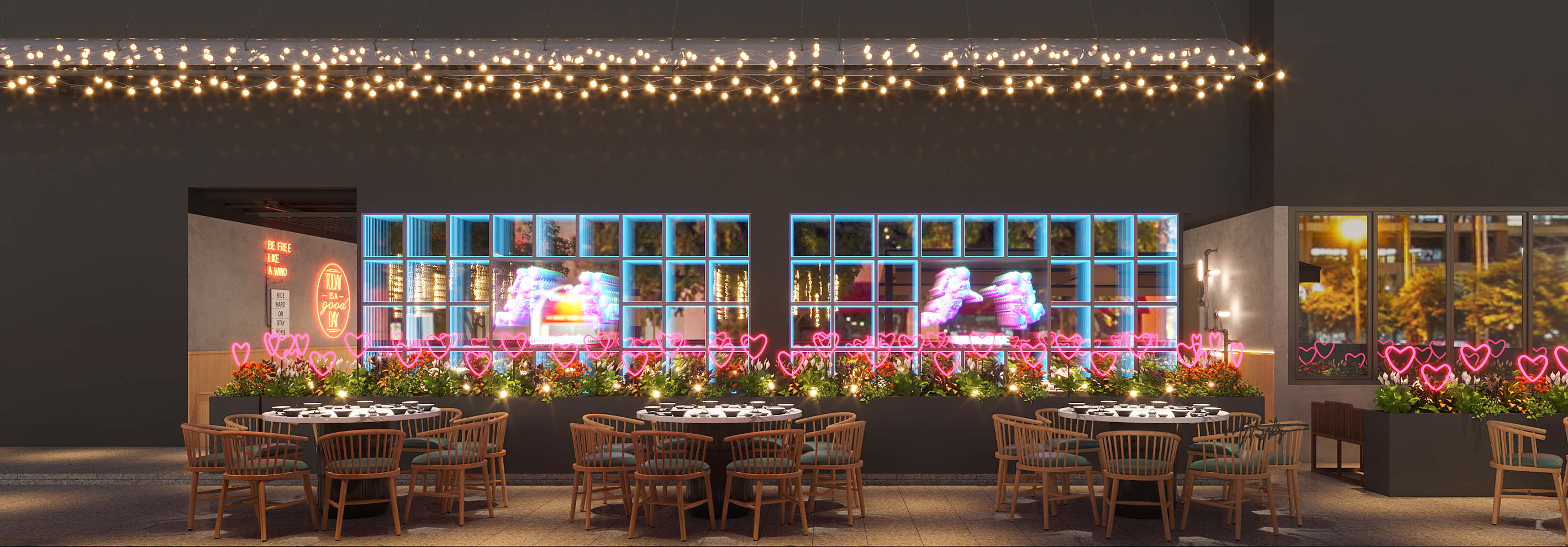 网红餐厅设计|真的超出片 氛围到位-6