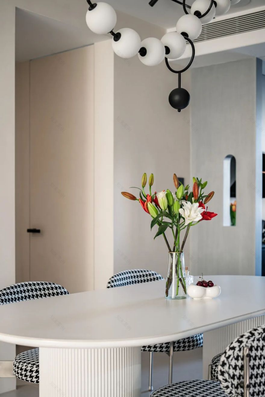 119㎡极简奶油风家居设计-19