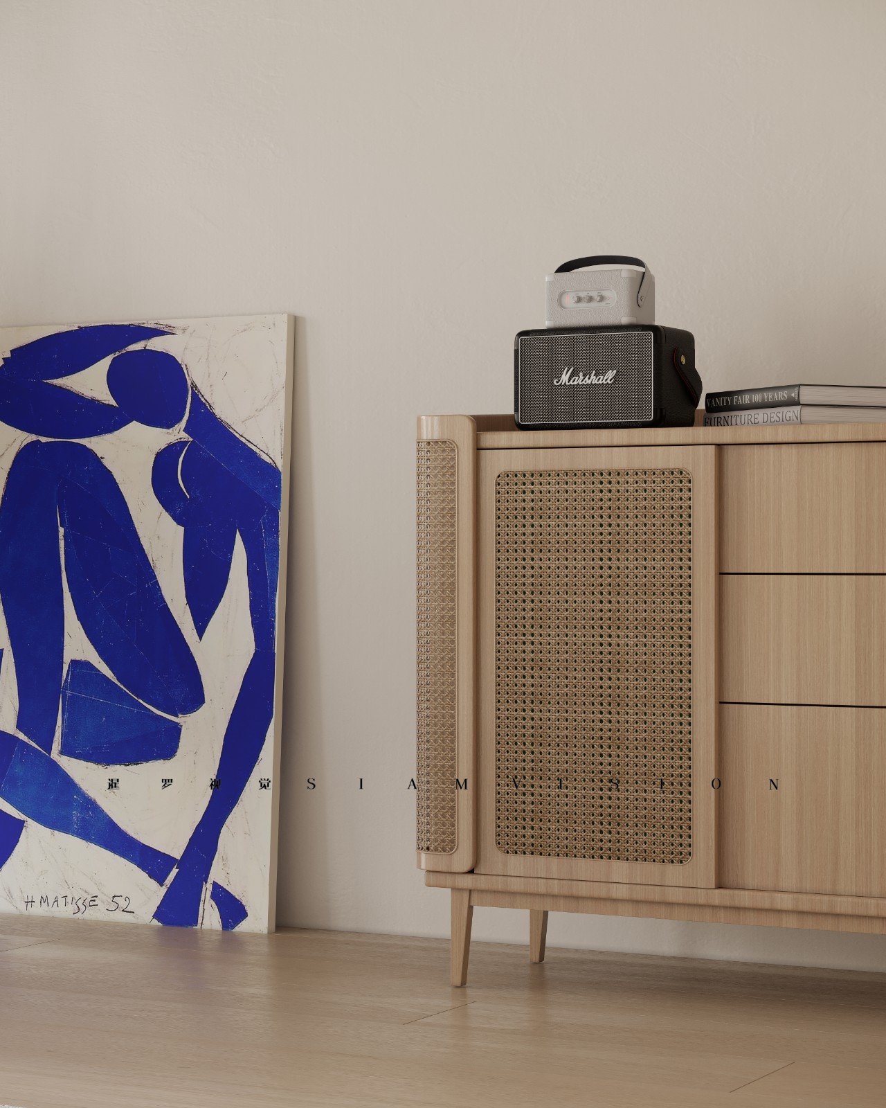 克莱因蓝与奶油色的碰撞-5