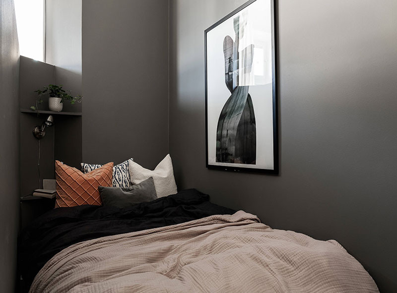 黑色时尚小公寓设计-7