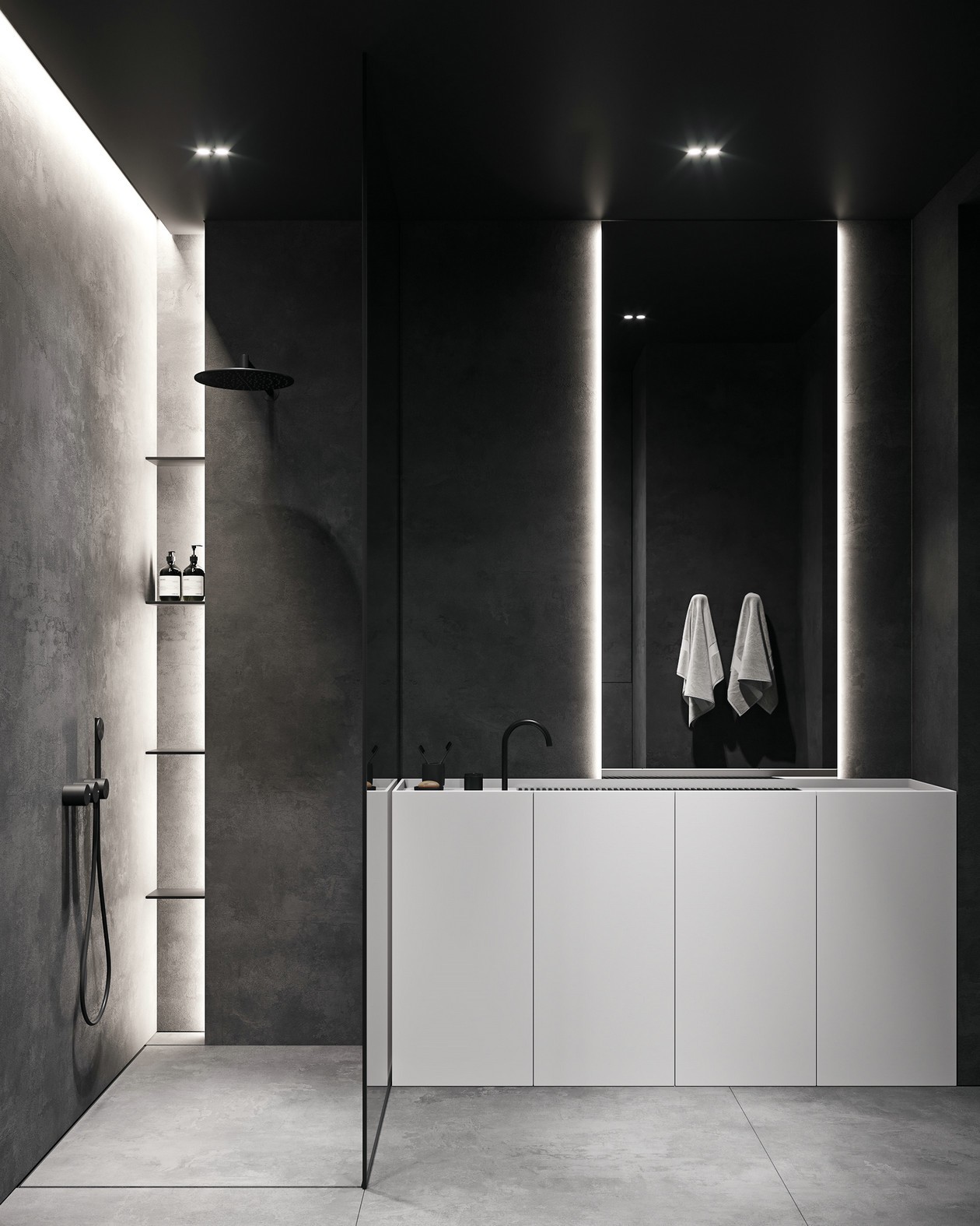 高级黑色系空间设计 无法抵御的气质！-19