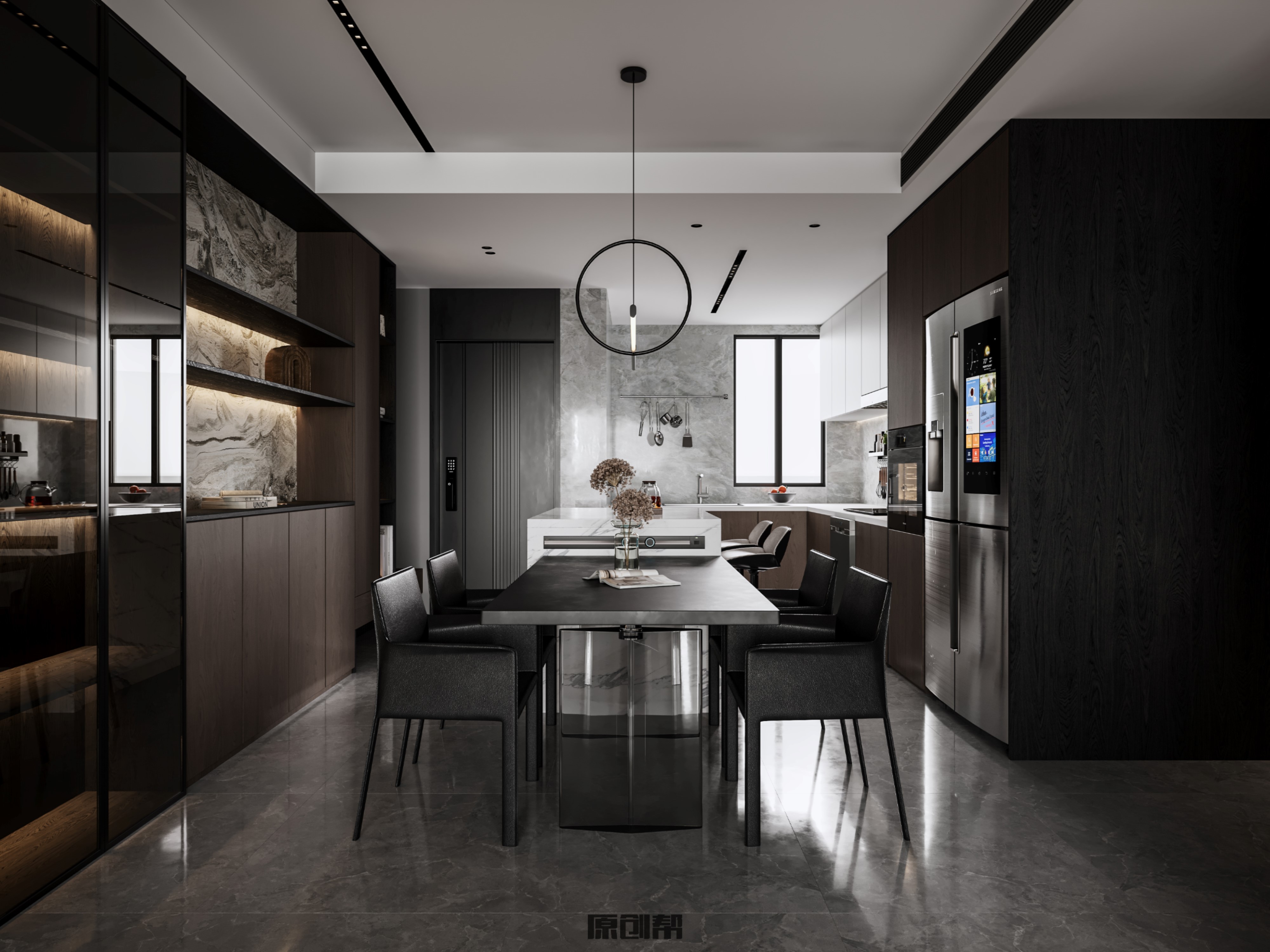 暗色调·原创帮 | 颠覆传统空间的现代设计-3