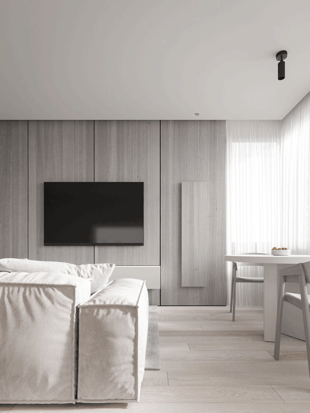 白色创意,自然美学与多代人交流的住宅设计-67