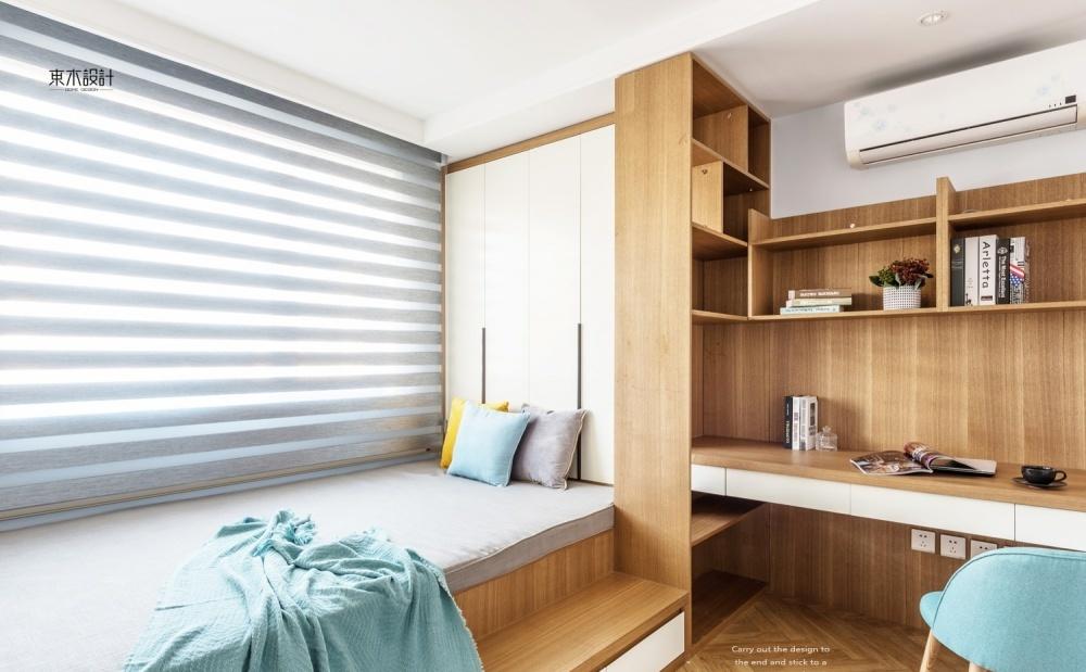 质感空间中的原木与时尚色彩碰撞-3