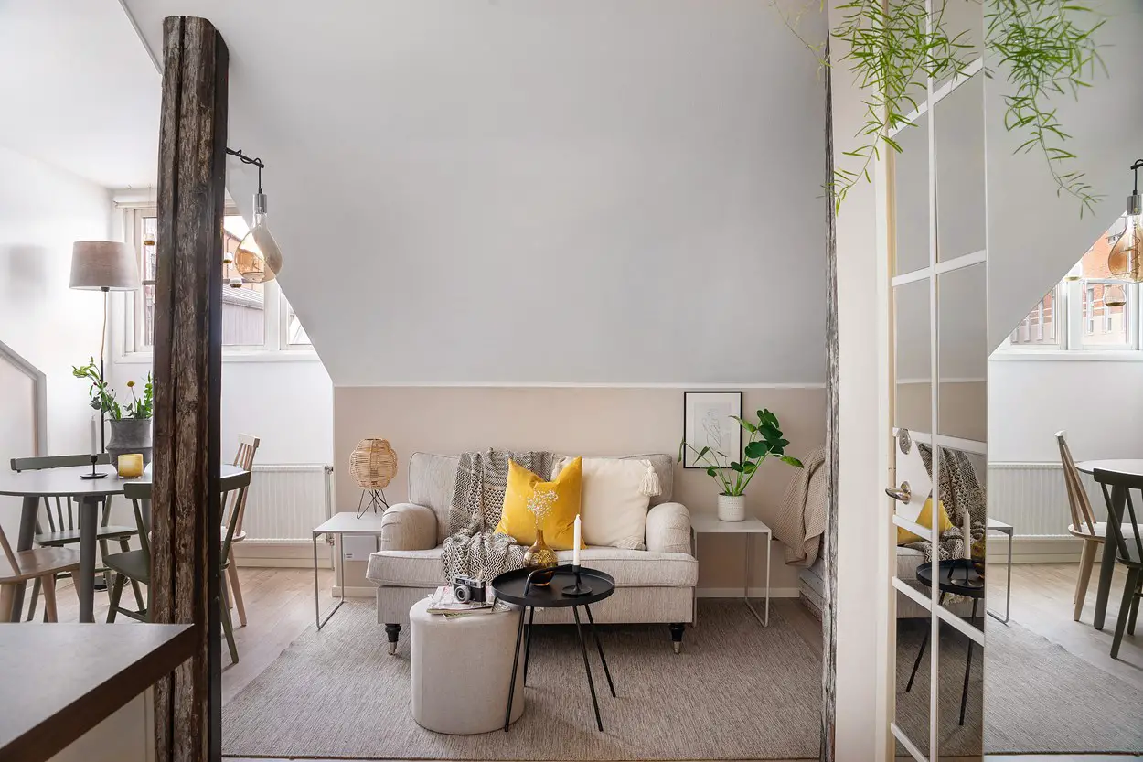 20m²瑞典小户型工作室，空间利用与装饰的完美结合-4