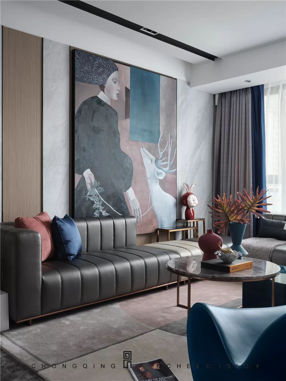 星夜巨鹿 | 现代轻奢的梦幻空间-31