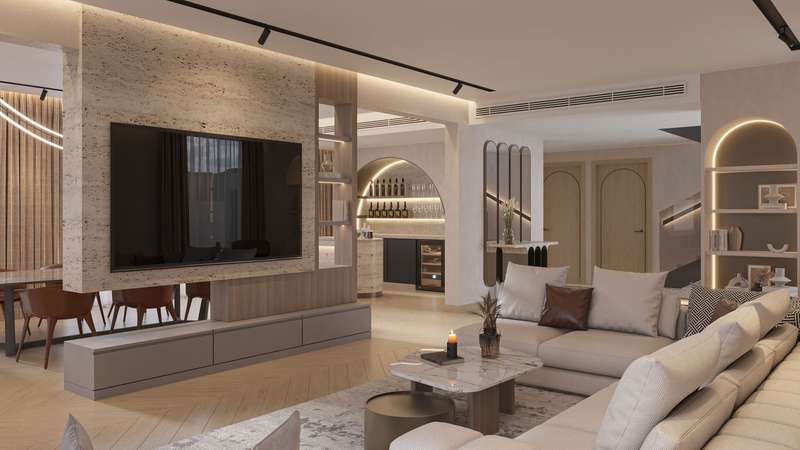 朱美拉住宅区私人别墅丨阿联酋迪拜丨4SPACE Designs-3