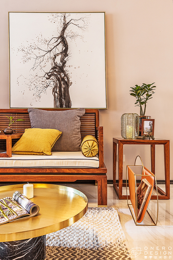 古风里·金色流动的现代中式家居设计-7