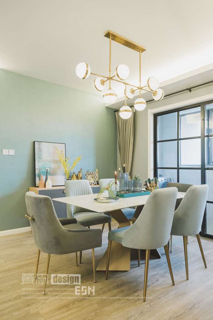 精装房逆袭,浪漫轻奢空间的软装魔法-44