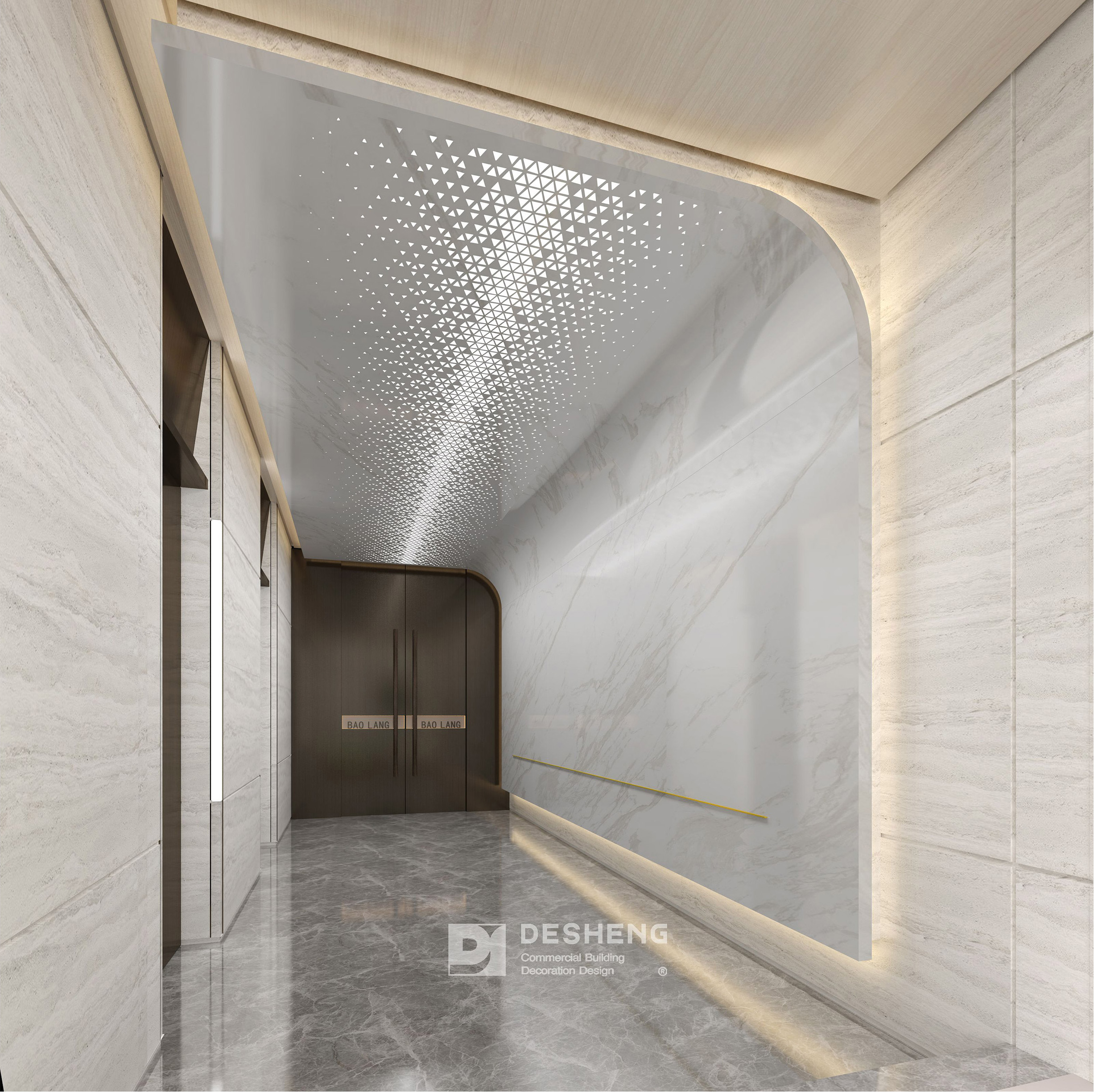 德盛装饰办公室装修案例宝朗实业-6