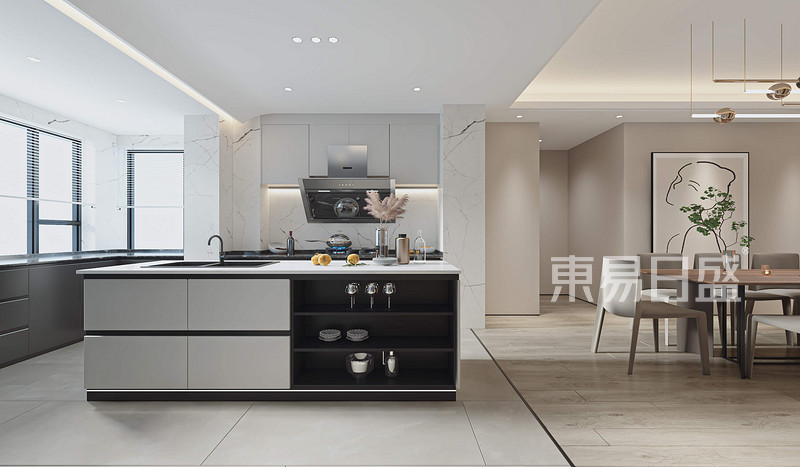 240㎡极简风装修设计，“场面引起极度舒适”-23