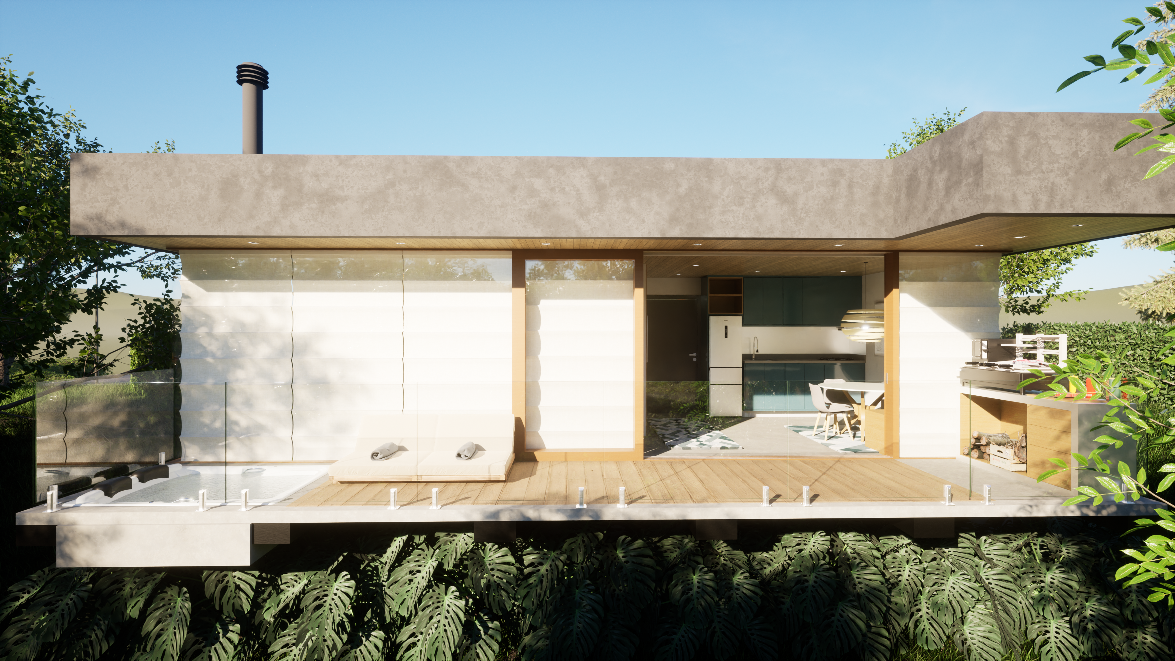 Chalé moderno na serra-12