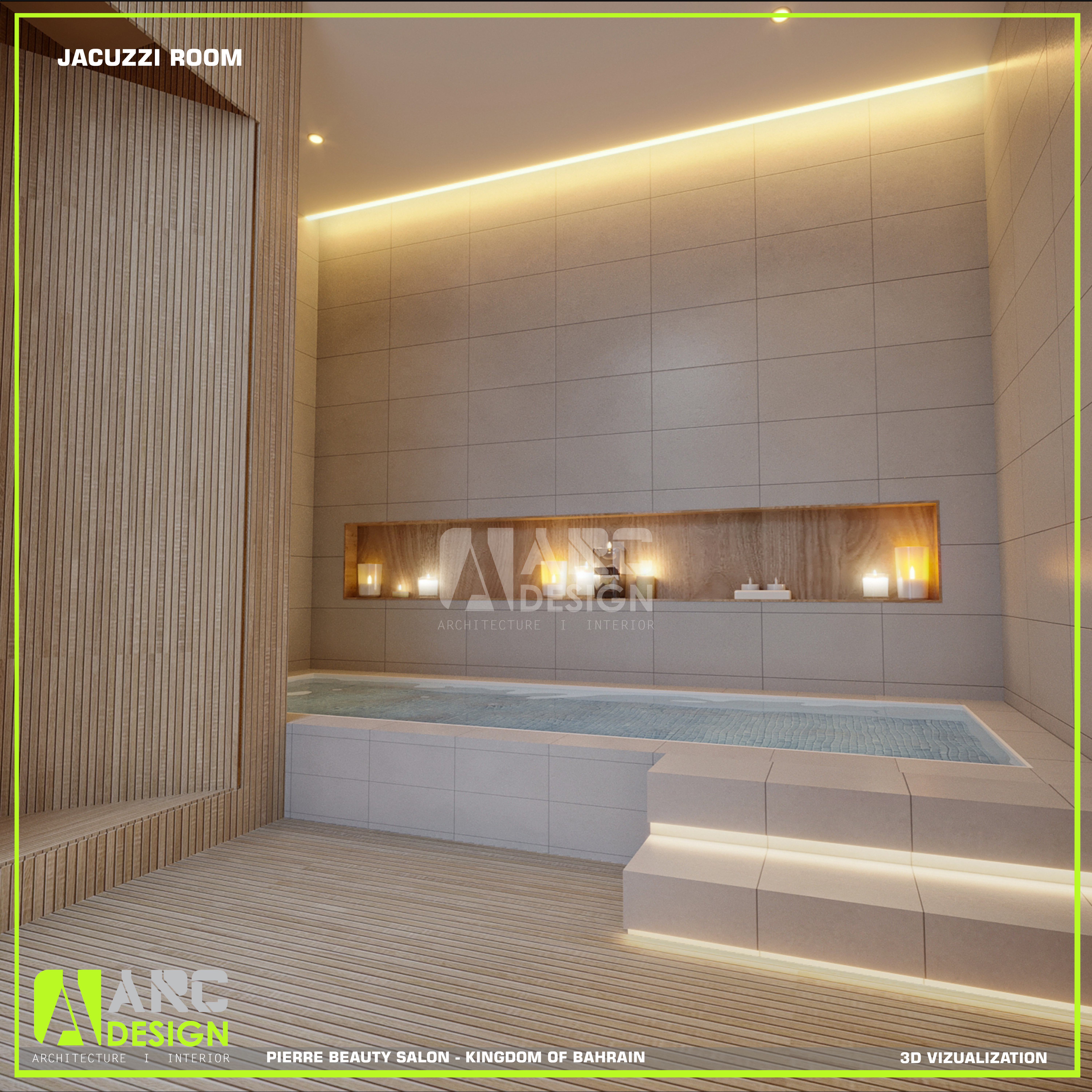 Interior, salon, design, 3d rendering-8