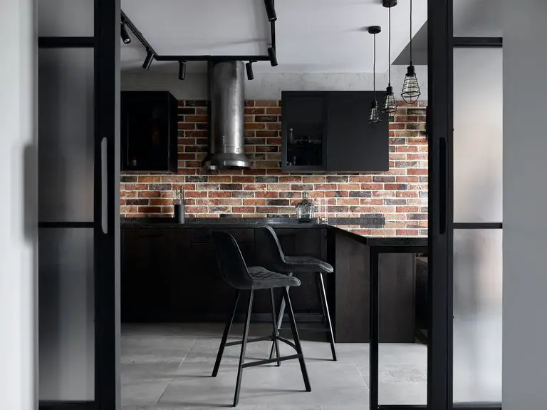 莫斯科新派暗黑工业风公寓设计-3