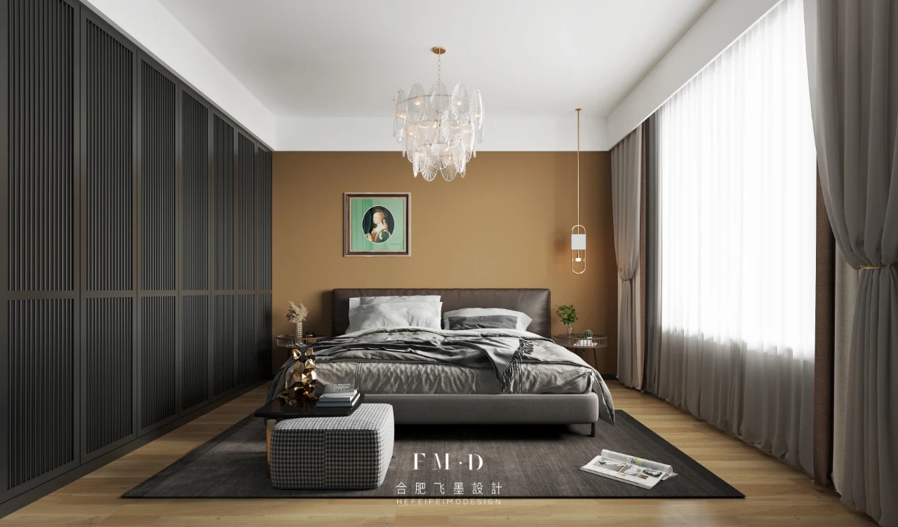 合肥翠竹苑 110㎡北欧复古风老房改造，个性配色与实用功能完美融合-45