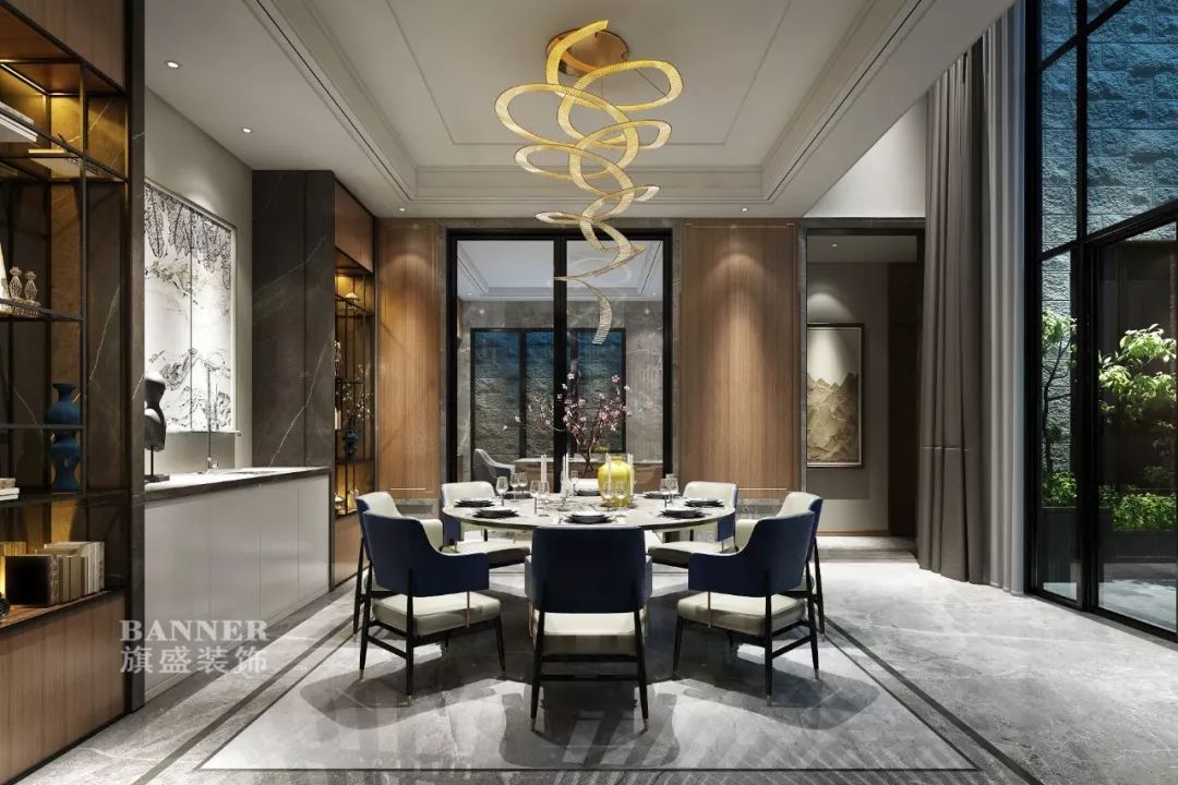 藏山水于室,借自然于形 | 西安绿地简中式家居设计-49