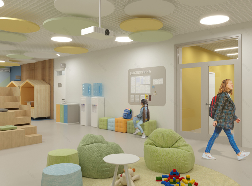 寄宿学校娱乐空间设计丨俄罗斯丨Liya Stavitskaya-18