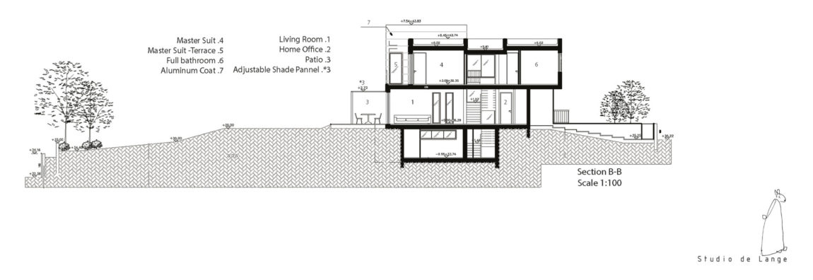 以色列 Kfar Shmaryahu 极简铝制住宅，室内外无缝连接-47