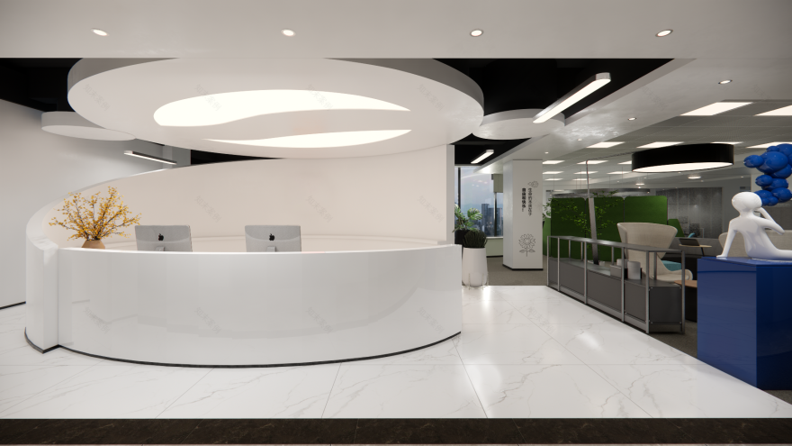 企业办公改造设计 标准办公层-3