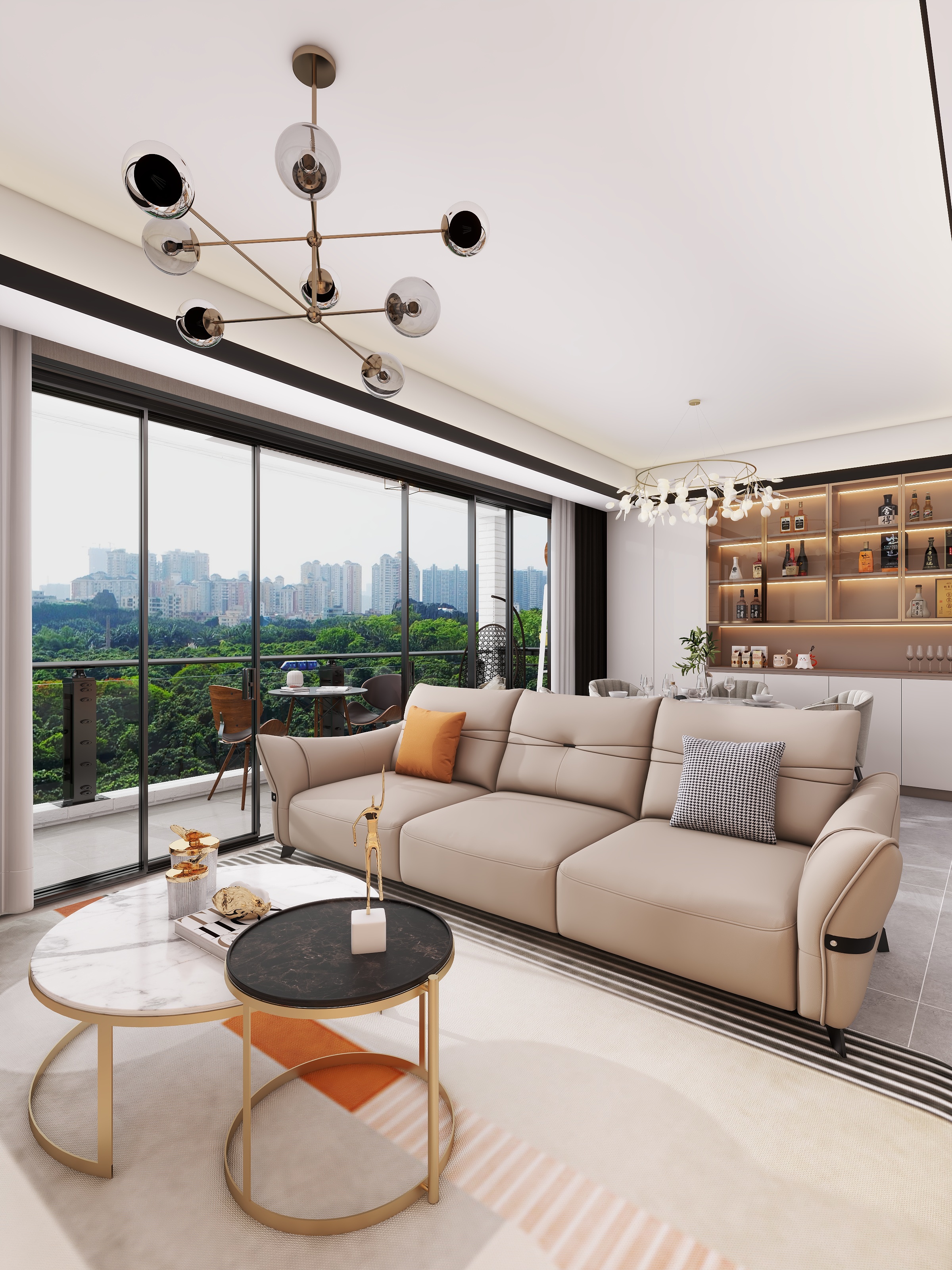 四川成都龙光天瀛（117平方现代简约四居室）-4