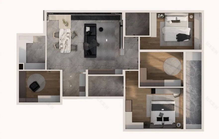 内舍软装丨139㎡意式风住宅,简而有序,勾勒摩登意式生活美学!-41