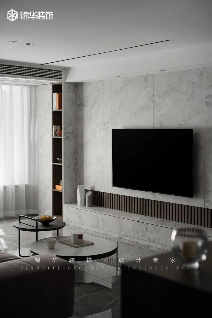黑白灰婚房设计丨锦华装饰-22