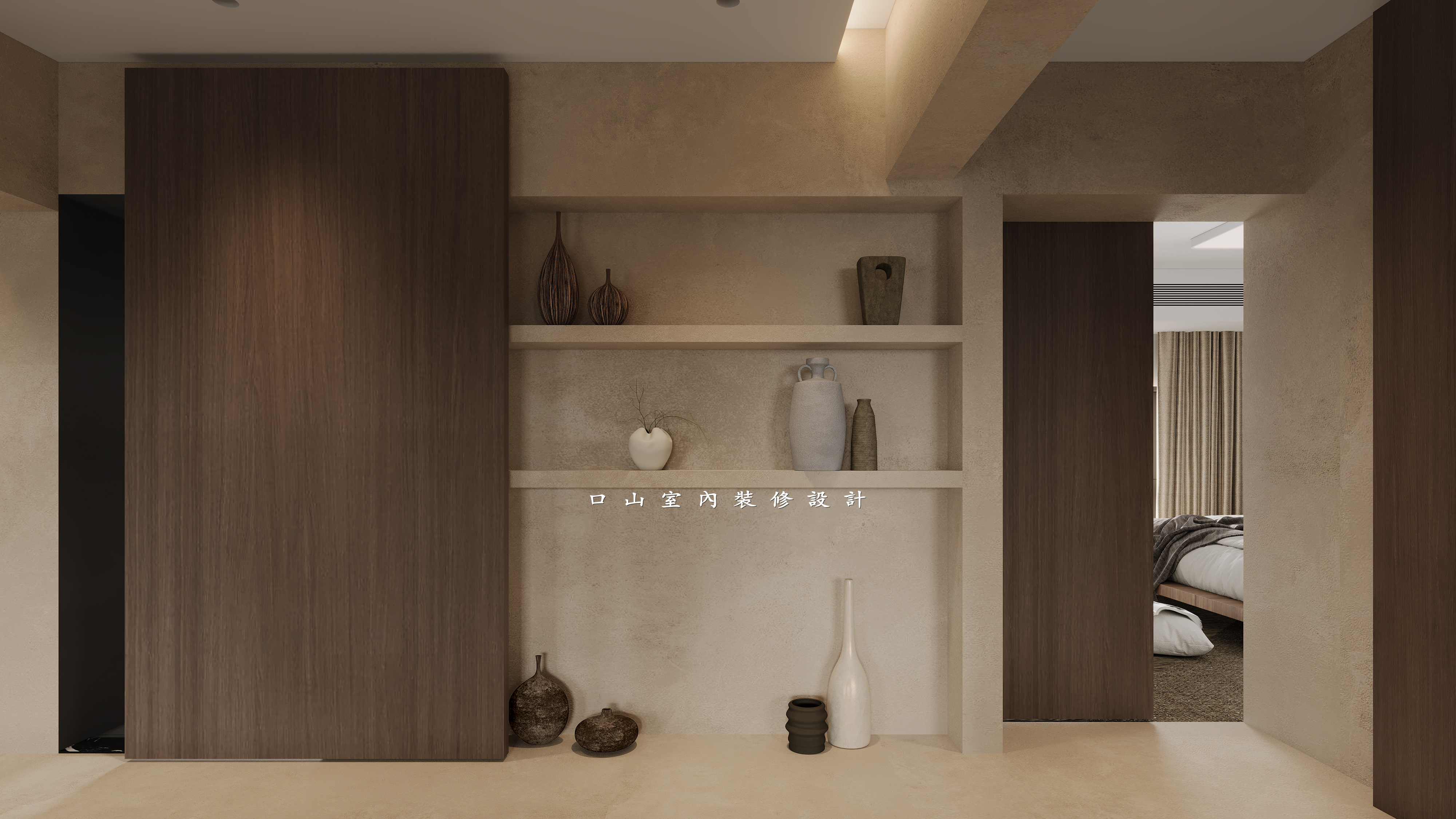 深圳口山设计：龙岗极简原木复式，有品位的业主的选择-9