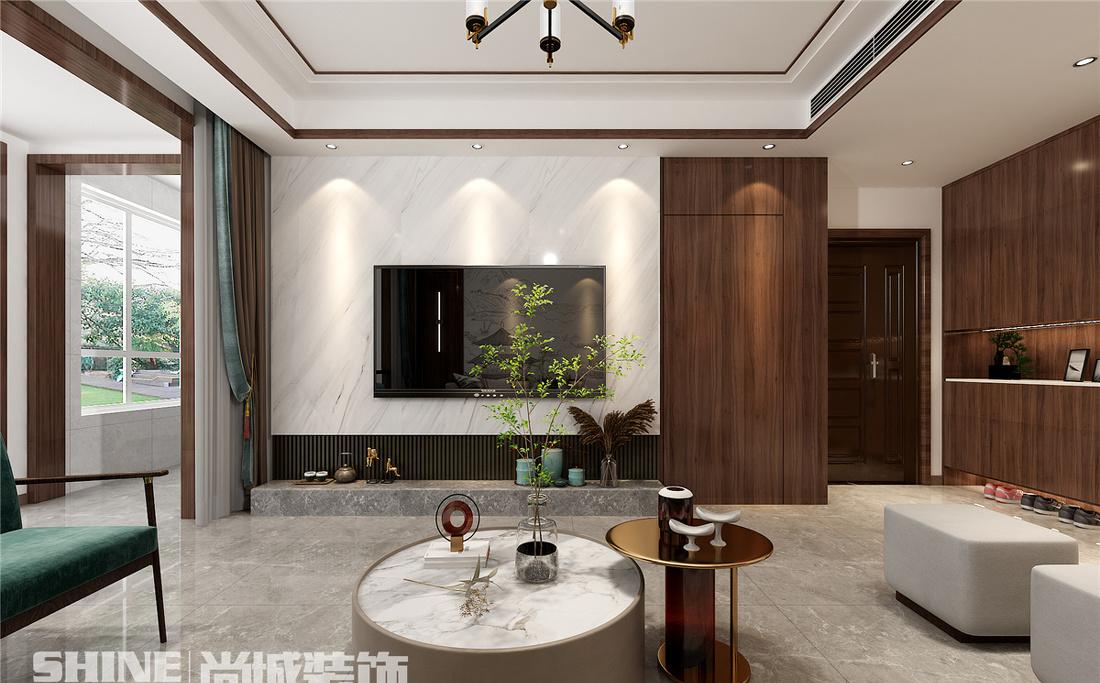 紫郡府新中式风格装修-11