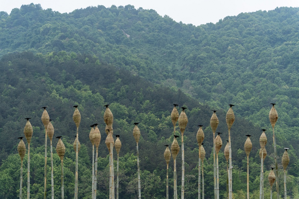 “Bamboo Star”竹灯艺术装置丨中国湖北丨好舍空间设计-19