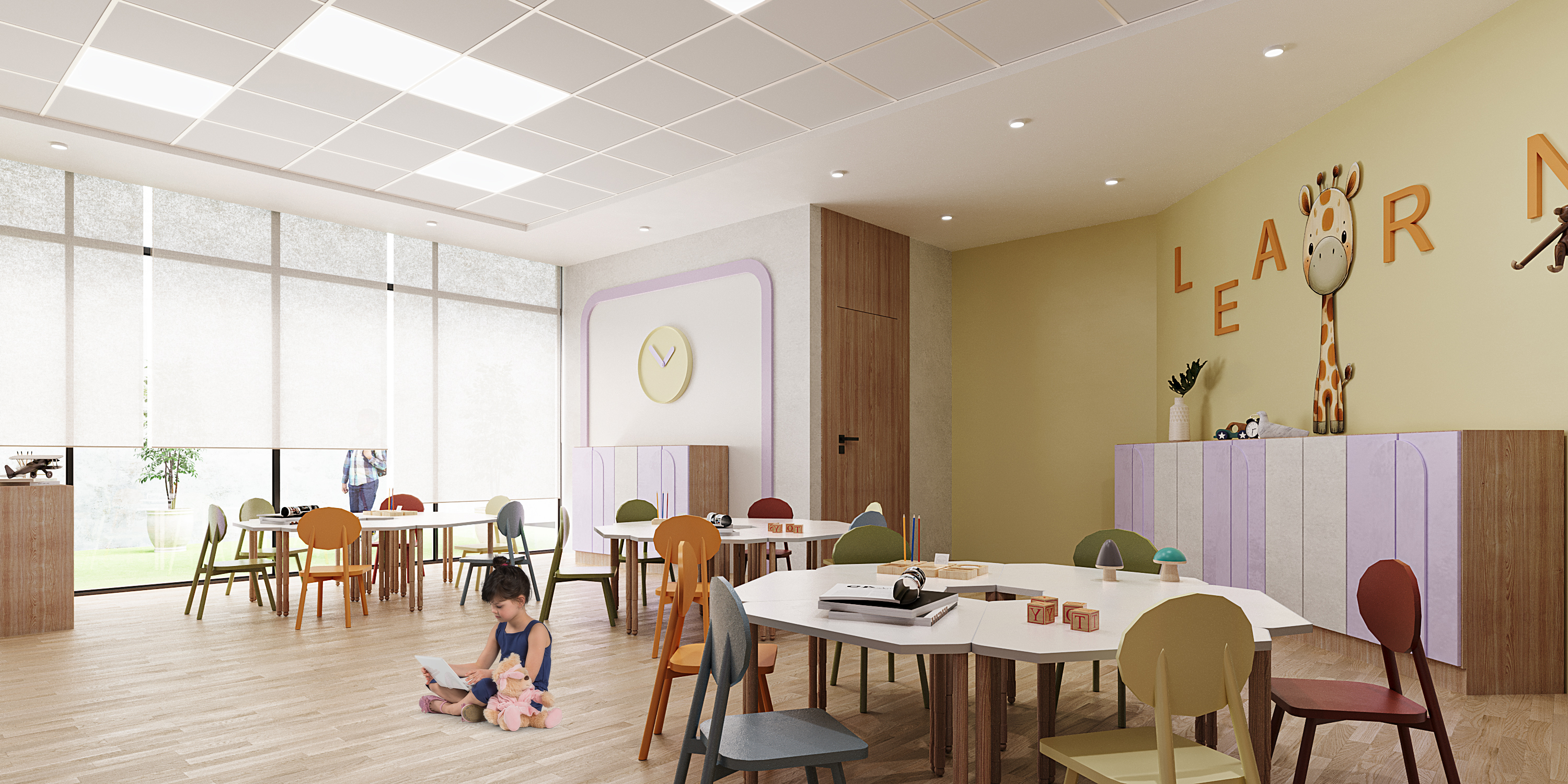 现代小学 学校室内设计丨沙特阿拉伯-19