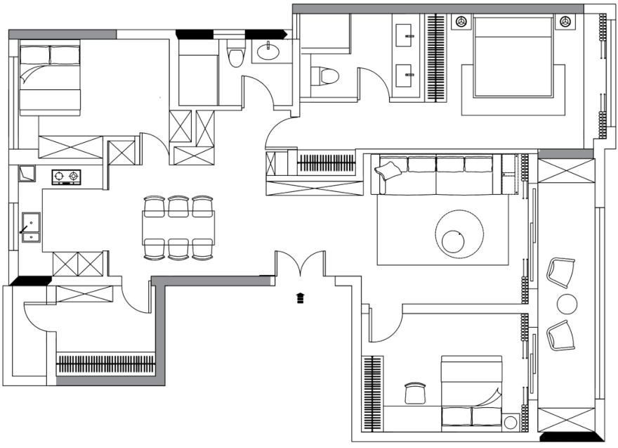 御潮府·意式雅奢奶油法式混搭风丨中国杭州丨杭州逅斯空间设计有限公司-52