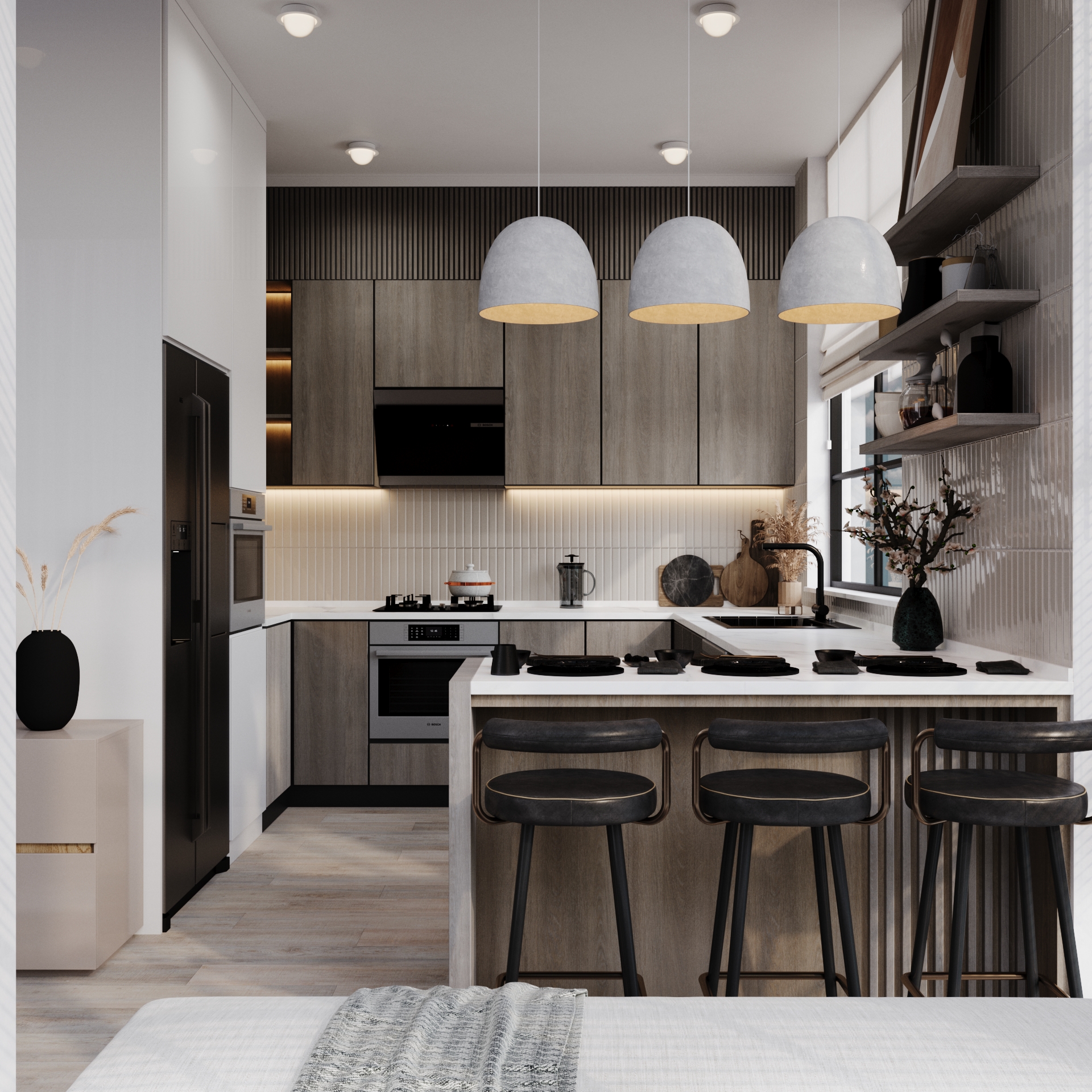 Livingroom and dining room 设计丨TurkeyTrabzon丨Ahmet Kakışım-9