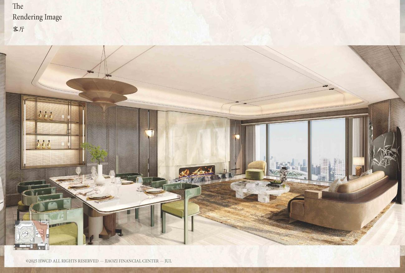 HWCD | 成都交子金融广场住宅样板间精装方案-51