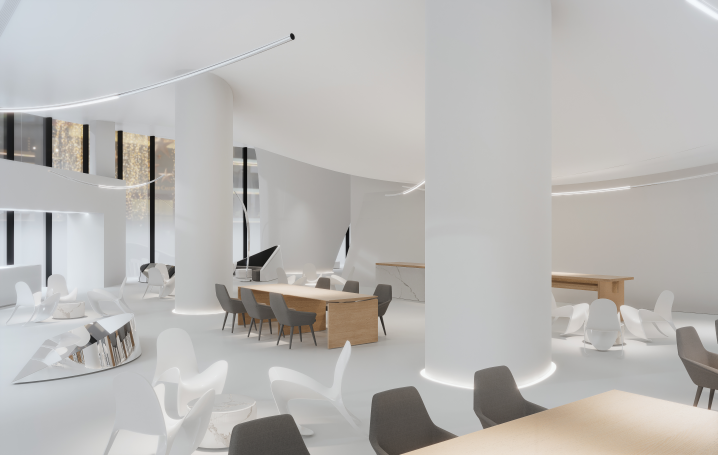 深白 · 国际单位办公楼室内设计丨象蝶设计-21