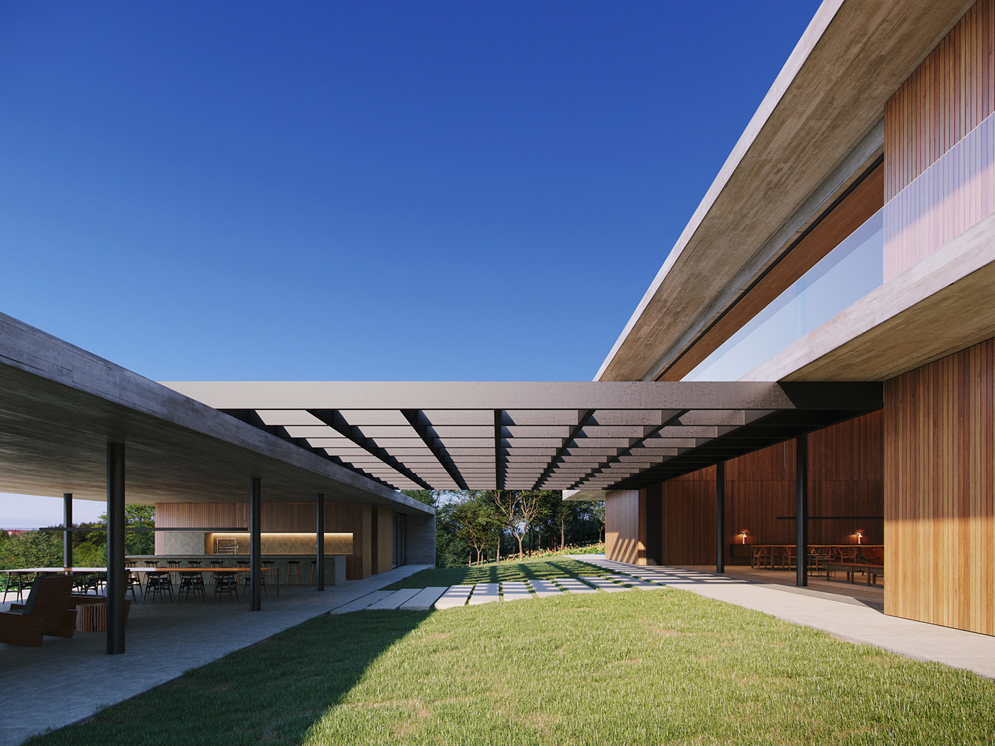 巴西 Porto Feliz 线性别墅丨Felipe Caboclo Arquitetura-10