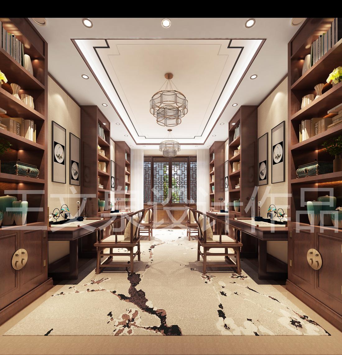 
别墅大宅设计师欧式法式新中式效果图143 -7