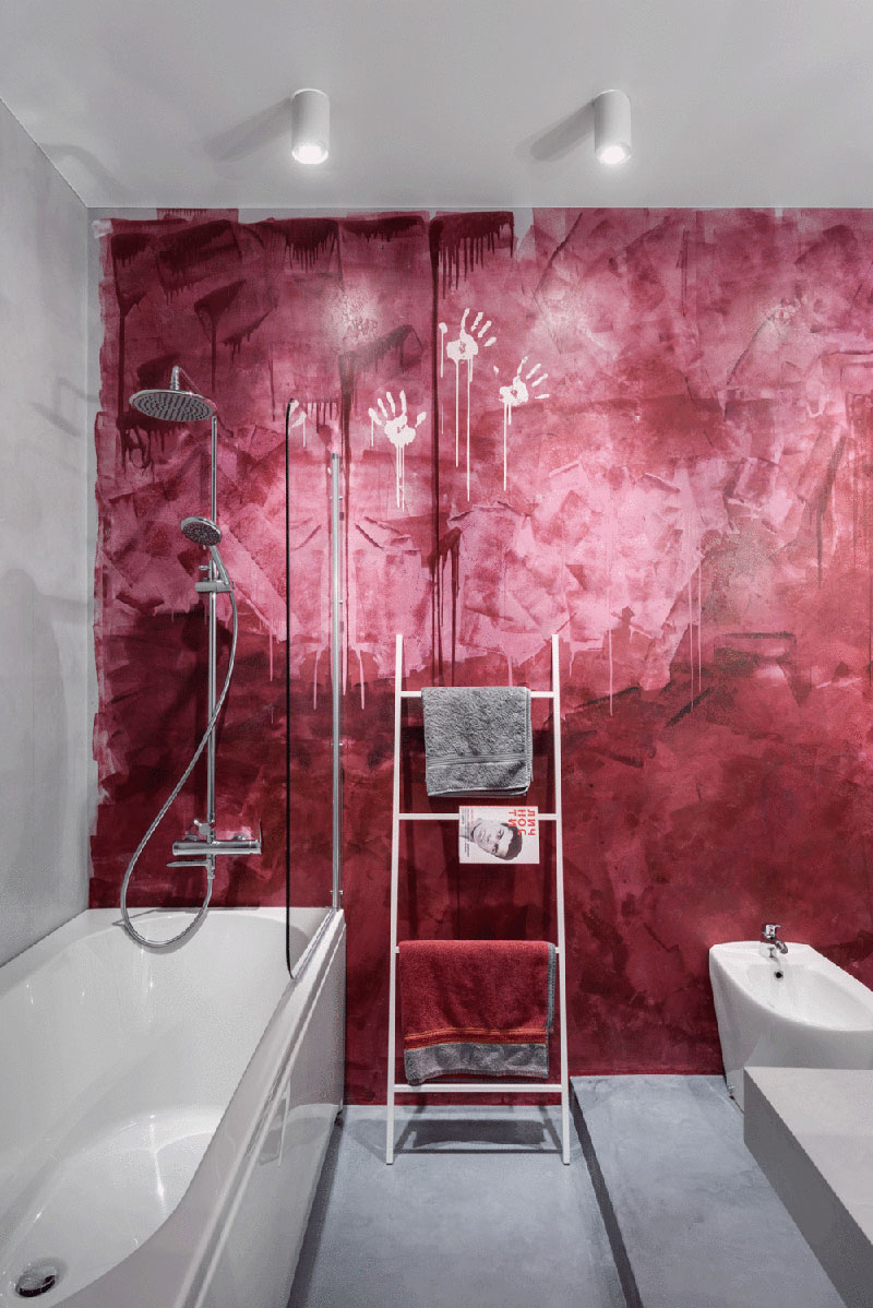 乌克兰时尚租赁住宅，隐藏式床设计独特-19