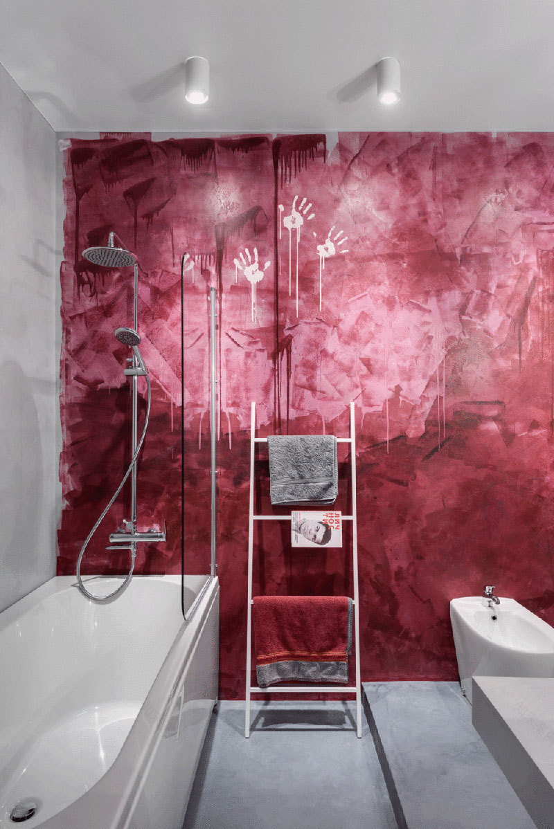 乌克兰时尚租赁住宅,隐藏式床设计独特-19